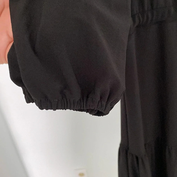 NWT, Anne Klein Black Midi Dress Size 8 - Picture 4 of 10